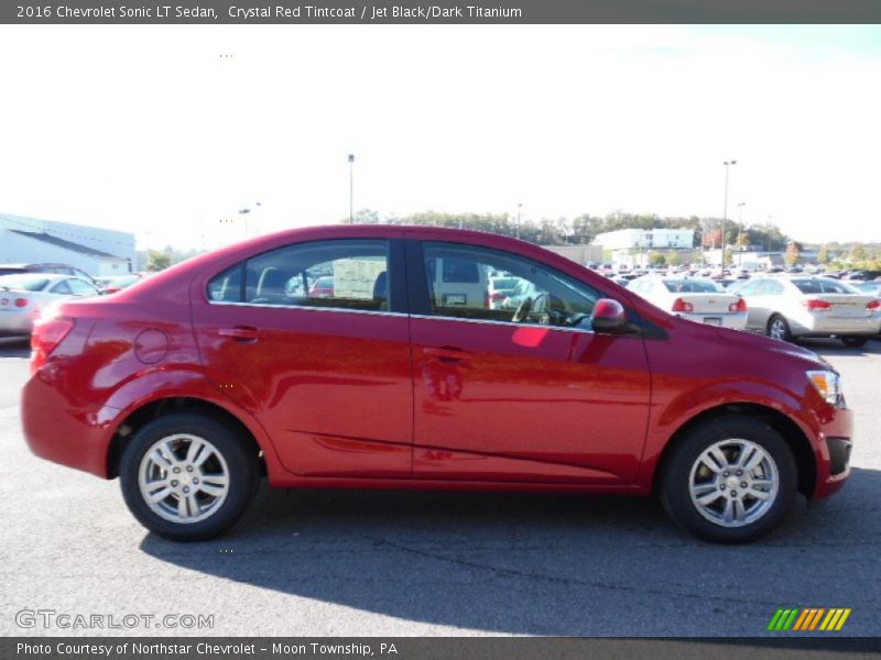 Crystal Red Tintcoat / Jet Black/Dark Titanium 2016 Chevrolet Sonic LT Sedan