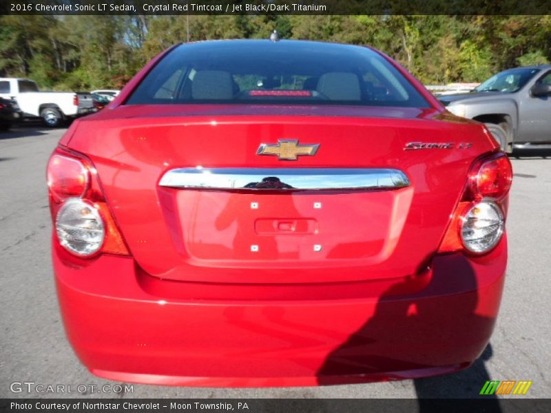 Crystal Red Tintcoat / Jet Black/Dark Titanium 2016 Chevrolet Sonic LT Sedan