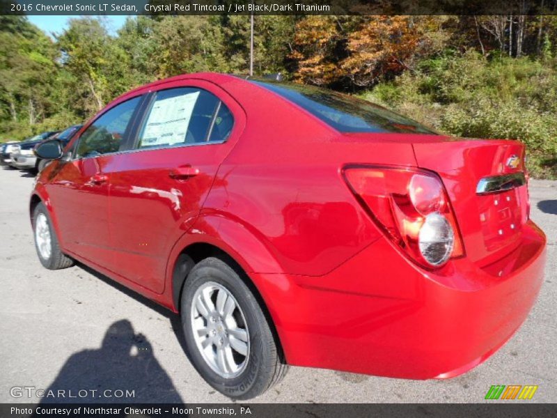 Crystal Red Tintcoat / Jet Black/Dark Titanium 2016 Chevrolet Sonic LT Sedan