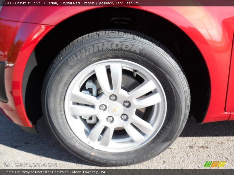Crystal Red Tintcoat / Jet Black/Dark Titanium 2016 Chevrolet Sonic LT Sedan