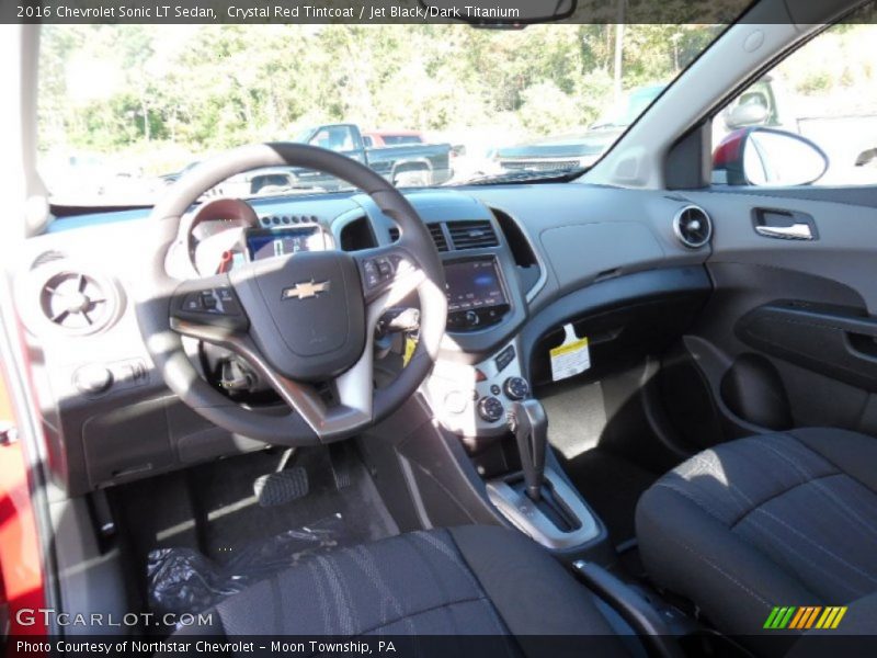 Crystal Red Tintcoat / Jet Black/Dark Titanium 2016 Chevrolet Sonic LT Sedan