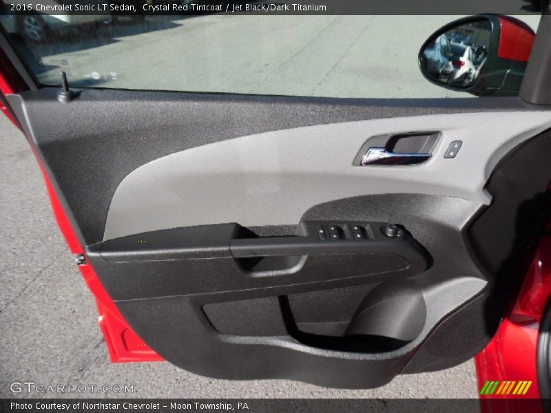 Crystal Red Tintcoat / Jet Black/Dark Titanium 2016 Chevrolet Sonic LT Sedan