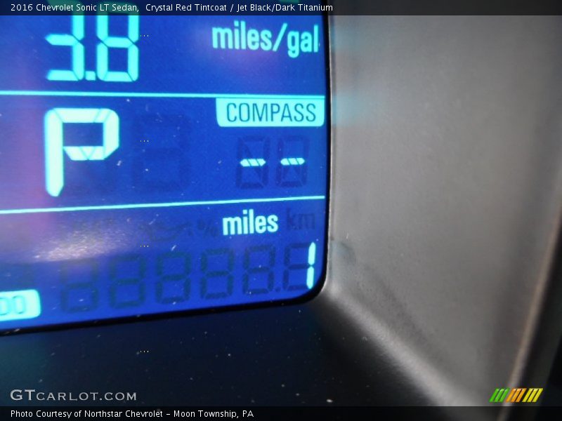 Crystal Red Tintcoat / Jet Black/Dark Titanium 2016 Chevrolet Sonic LT Sedan