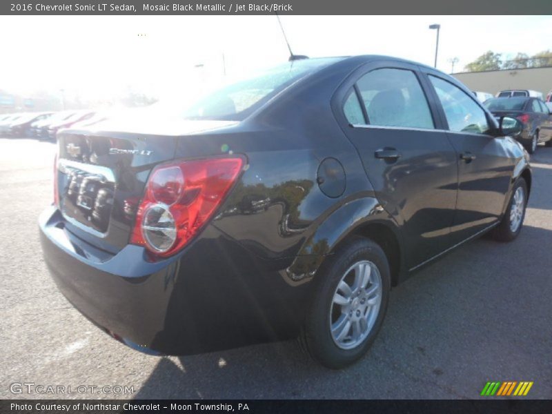 Mosaic Black Metallic / Jet Black/Brick 2016 Chevrolet Sonic LT Sedan