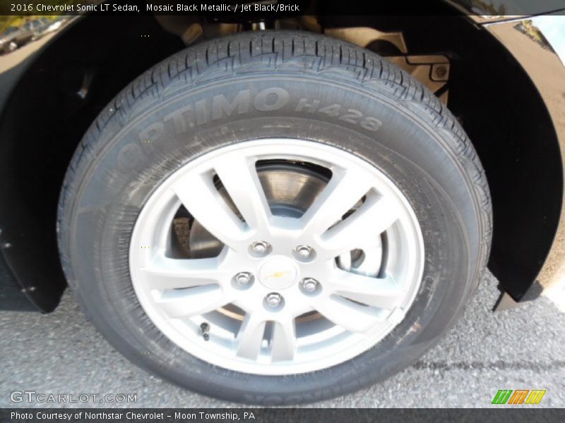 Mosaic Black Metallic / Jet Black/Brick 2016 Chevrolet Sonic LT Sedan