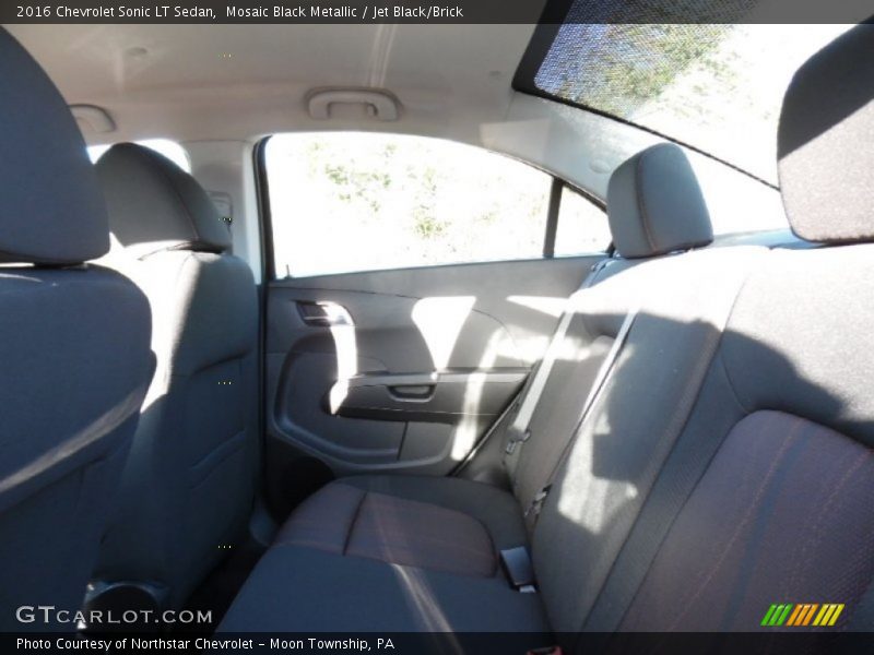 Mosaic Black Metallic / Jet Black/Brick 2016 Chevrolet Sonic LT Sedan