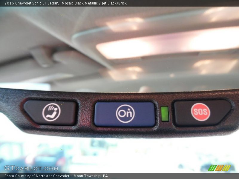 Mosaic Black Metallic / Jet Black/Brick 2016 Chevrolet Sonic LT Sedan