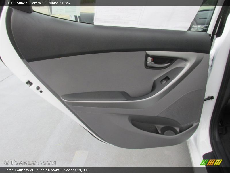 White / Gray 2016 Hyundai Elantra SE