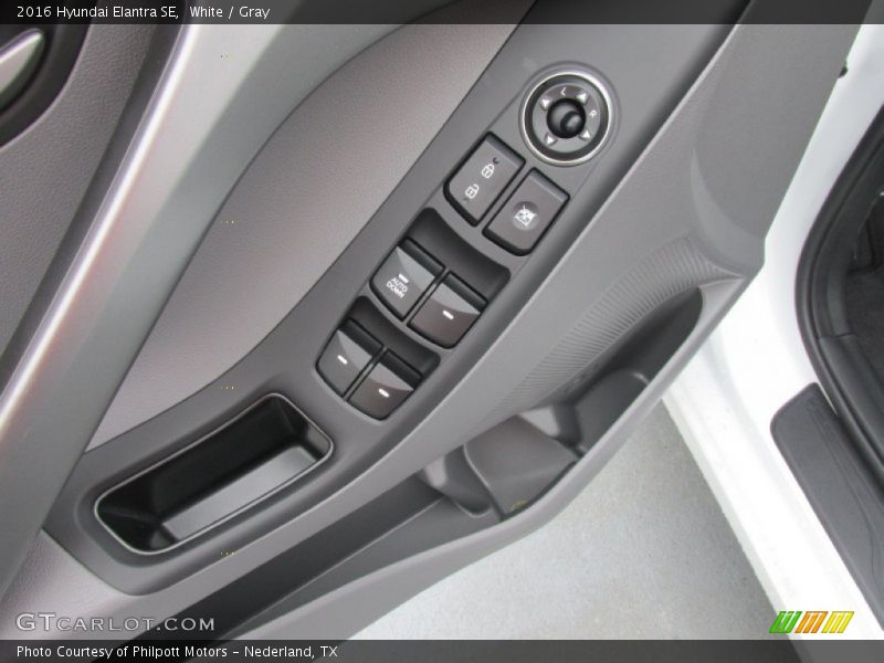 White / Gray 2016 Hyundai Elantra SE