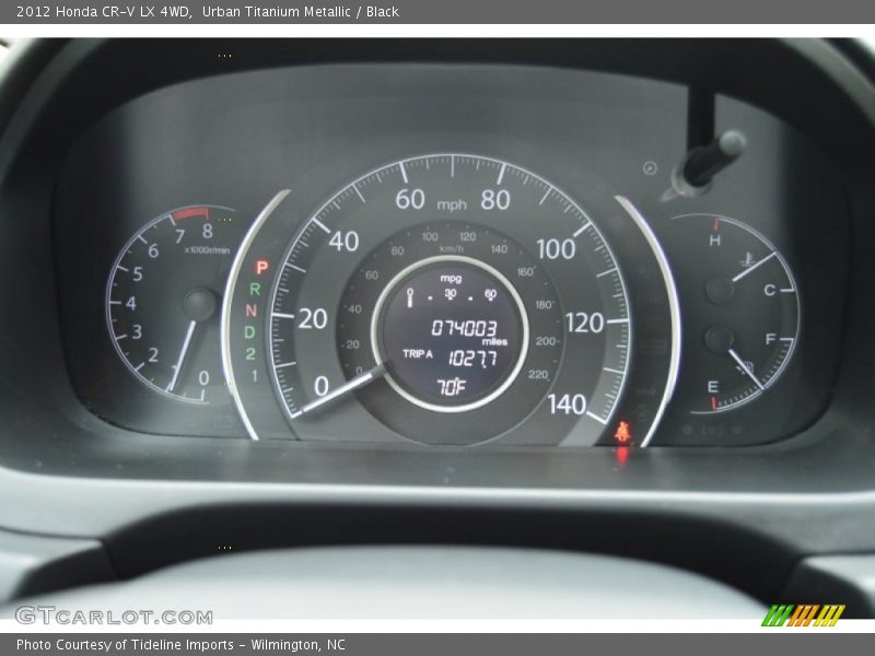 Urban Titanium Metallic / Black 2012 Honda CR-V LX 4WD
