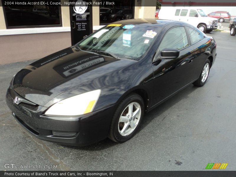 Nighthawk Black Pearl / Black 2004 Honda Accord EX-L Coupe