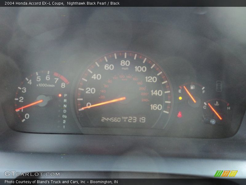 Nighthawk Black Pearl / Black 2004 Honda Accord EX-L Coupe