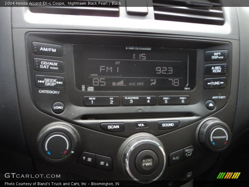 Nighthawk Black Pearl / Black 2004 Honda Accord EX-L Coupe