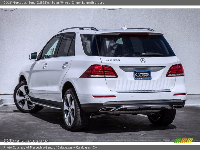 Polar White / Ginger Beige/Espresso 2016 Mercedes-Benz GLE 350