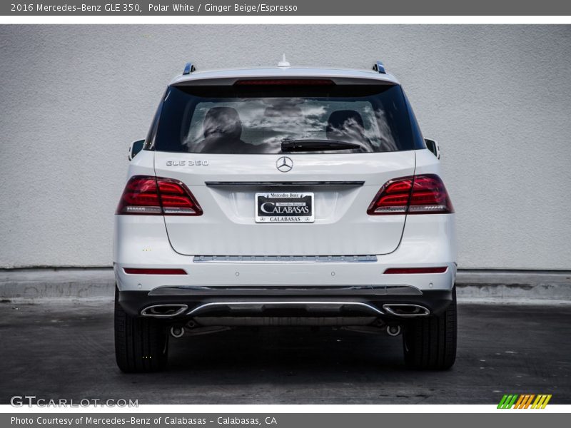 Polar White / Ginger Beige/Espresso 2016 Mercedes-Benz GLE 350