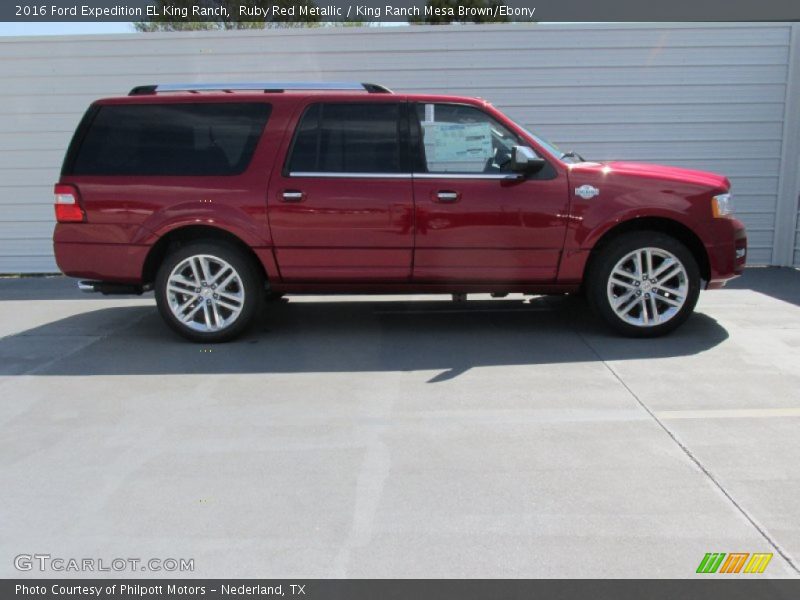 Ruby Red Metallic / King Ranch Mesa Brown/Ebony 2016 Ford Expedition EL King Ranch