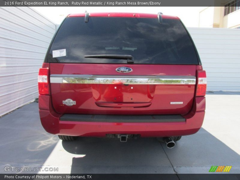 Ruby Red Metallic / King Ranch Mesa Brown/Ebony 2016 Ford Expedition EL King Ranch