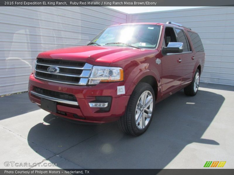 Ruby Red Metallic / King Ranch Mesa Brown/Ebony 2016 Ford Expedition EL King Ranch