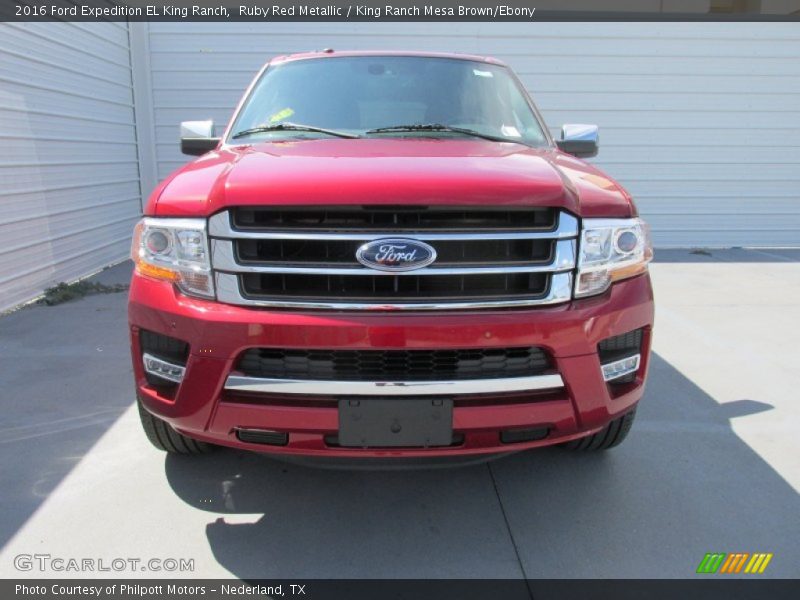 Ruby Red Metallic / King Ranch Mesa Brown/Ebony 2016 Ford Expedition EL King Ranch