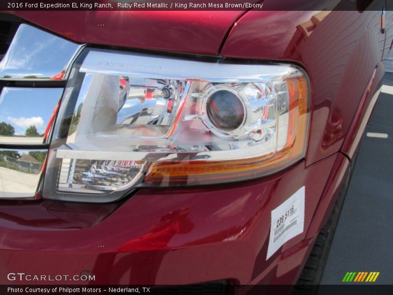 Ruby Red Metallic / King Ranch Mesa Brown/Ebony 2016 Ford Expedition EL King Ranch