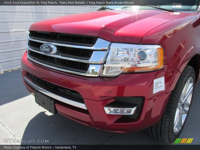 Ruby Red Metallic / King Ranch Mesa Brown/Ebony 2016 Ford Expedition EL King Ranch