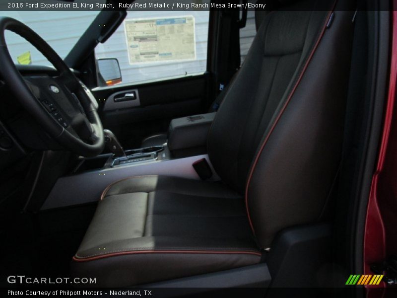 Ruby Red Metallic / King Ranch Mesa Brown/Ebony 2016 Ford Expedition EL King Ranch