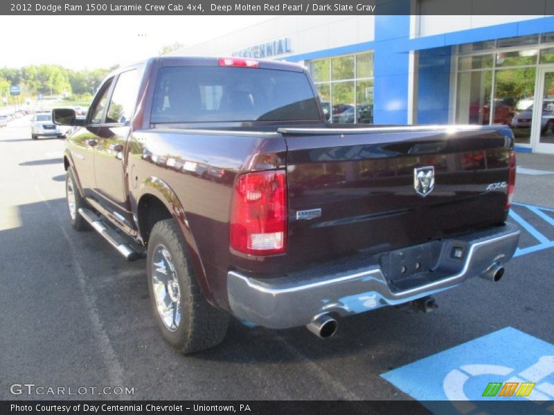 Deep Molten Red Pearl / Dark Slate Gray 2012 Dodge Ram 1500 Laramie Crew Cab 4x4