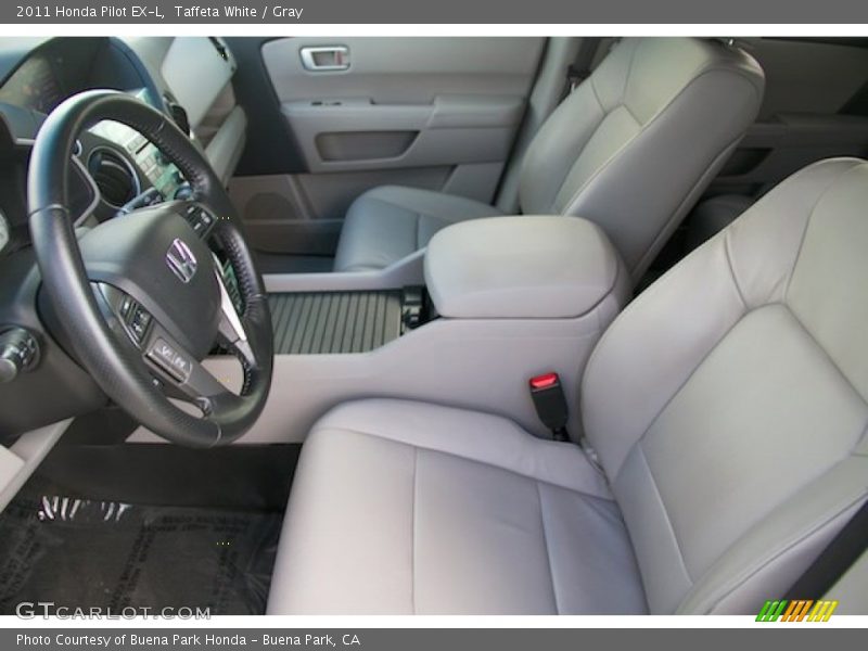 Taffeta White / Gray 2011 Honda Pilot EX-L