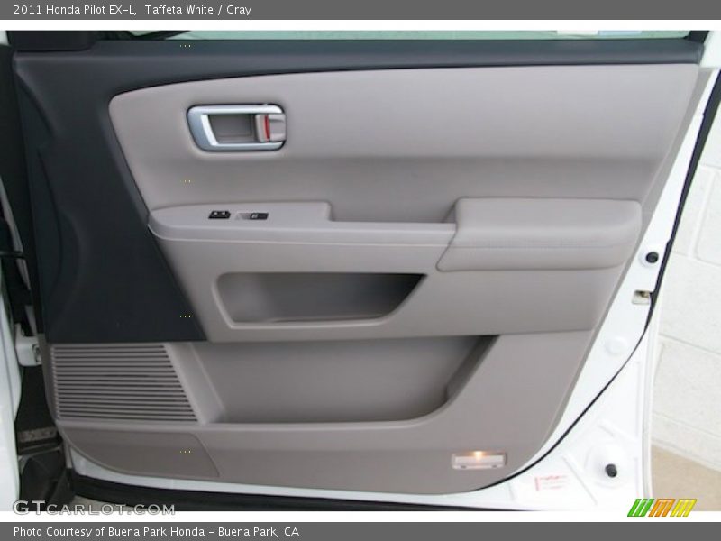 Taffeta White / Gray 2011 Honda Pilot EX-L