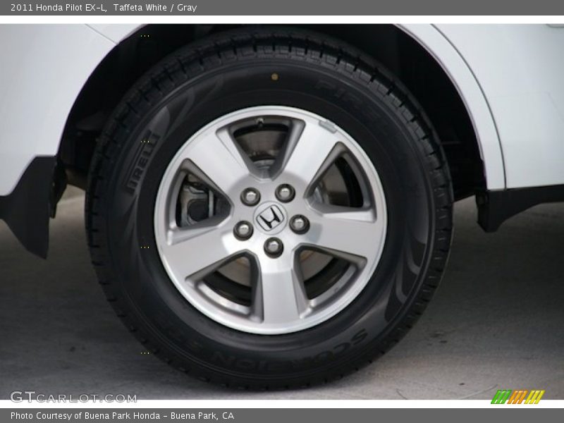 Taffeta White / Gray 2011 Honda Pilot EX-L