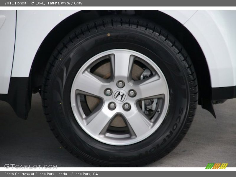 Taffeta White / Gray 2011 Honda Pilot EX-L