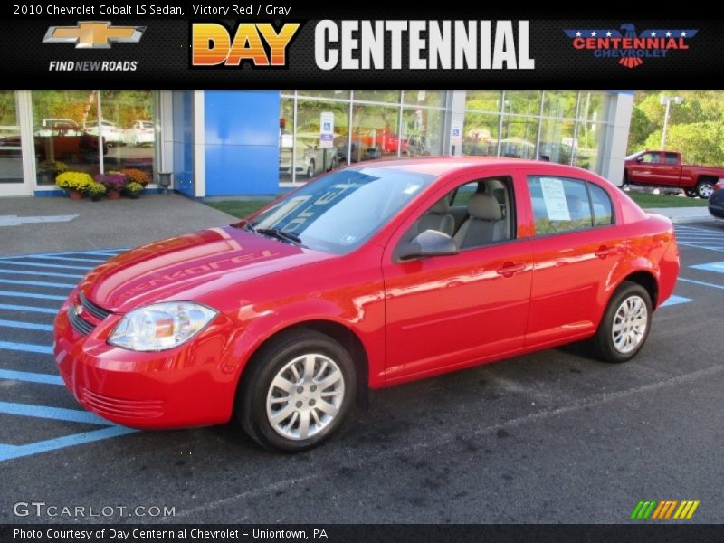 Victory Red / Gray 2010 Chevrolet Cobalt LS Sedan