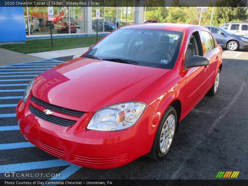 Victory Red / Gray 2010 Chevrolet Cobalt LS Sedan