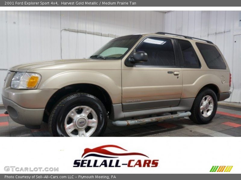 Harvest Gold Metallic / Medium Prairie Tan 2001 Ford Explorer Sport 4x4