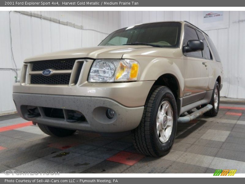 Harvest Gold Metallic / Medium Prairie Tan 2001 Ford Explorer Sport 4x4