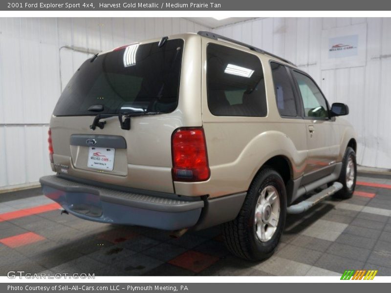 Harvest Gold Metallic / Medium Prairie Tan 2001 Ford Explorer Sport 4x4