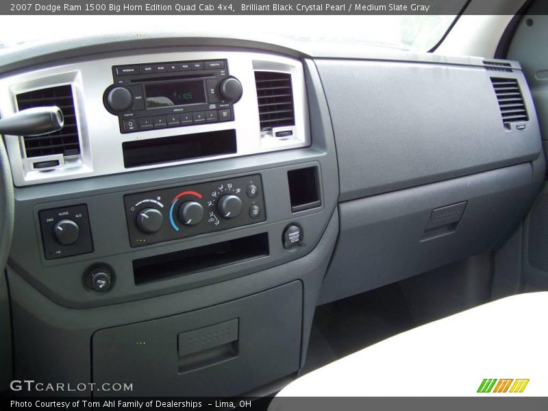 Brilliant Black Crystal Pearl / Medium Slate Gray 2007 Dodge Ram 1500 Big Horn Edition Quad Cab 4x4