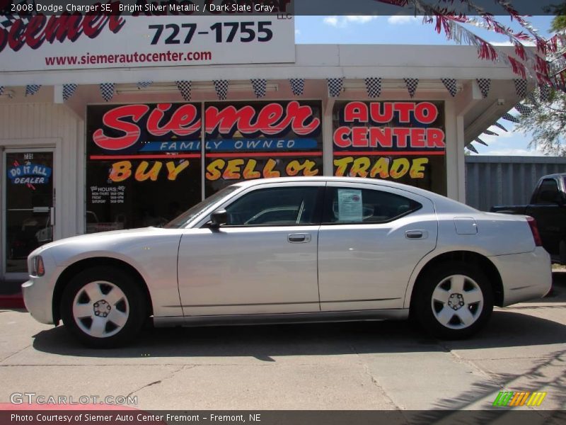 Bright Silver Metallic / Dark Slate Gray 2008 Dodge Charger SE