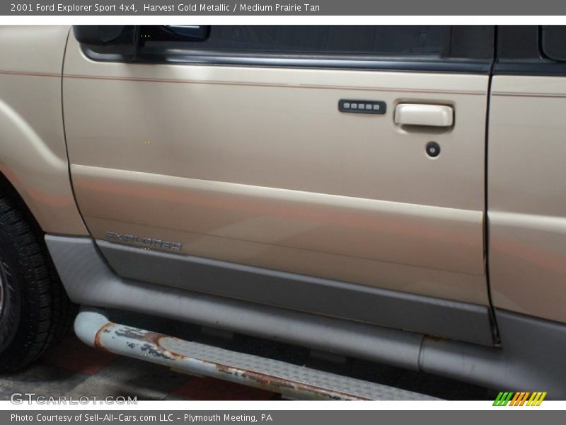 Harvest Gold Metallic / Medium Prairie Tan 2001 Ford Explorer Sport 4x4