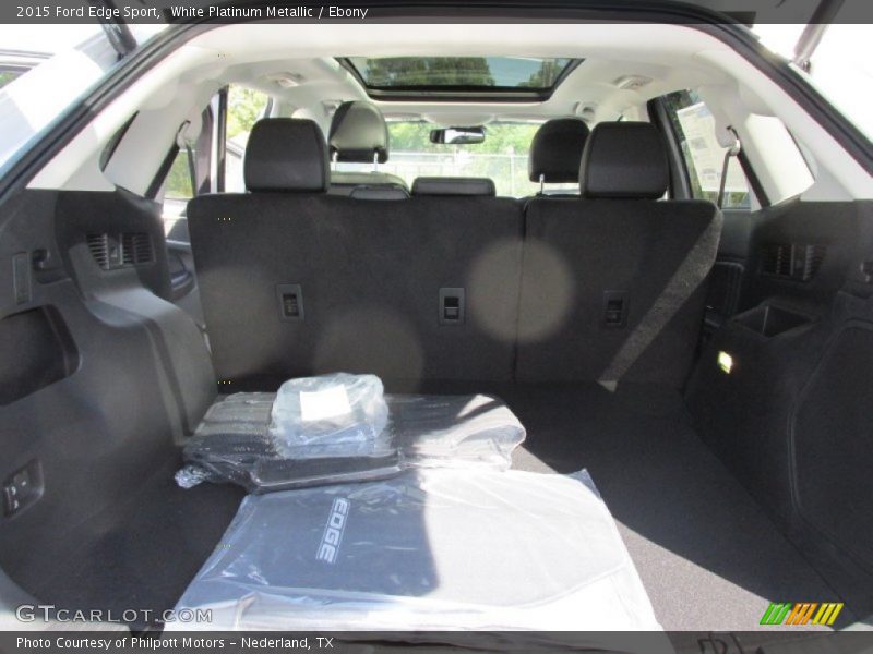 White Platinum Metallic / Ebony 2015 Ford Edge Sport