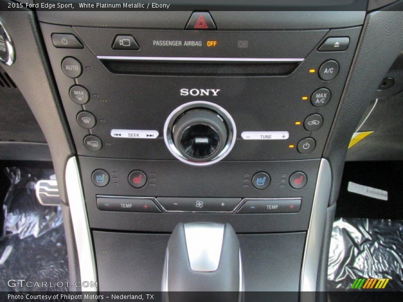 White Platinum Metallic / Ebony 2015 Ford Edge Sport