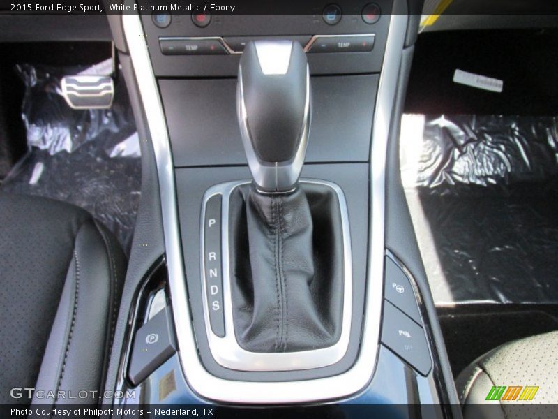 White Platinum Metallic / Ebony 2015 Ford Edge Sport