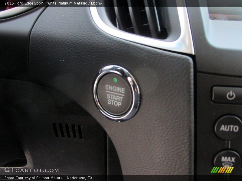 White Platinum Metallic / Ebony 2015 Ford Edge Sport