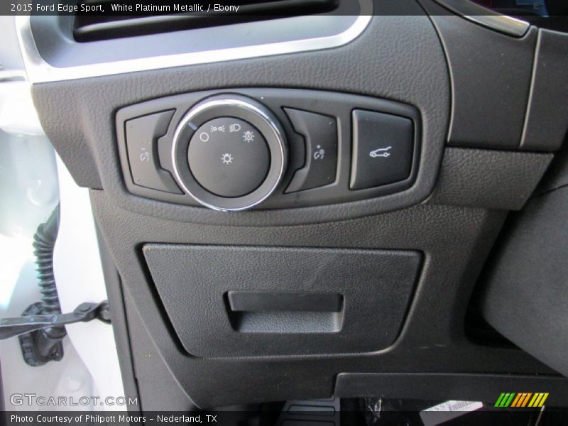 White Platinum Metallic / Ebony 2015 Ford Edge Sport