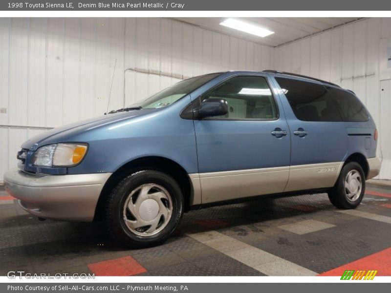 Denim Blue Mica Pearl Metallic / Gray 1998 Toyota Sienna LE