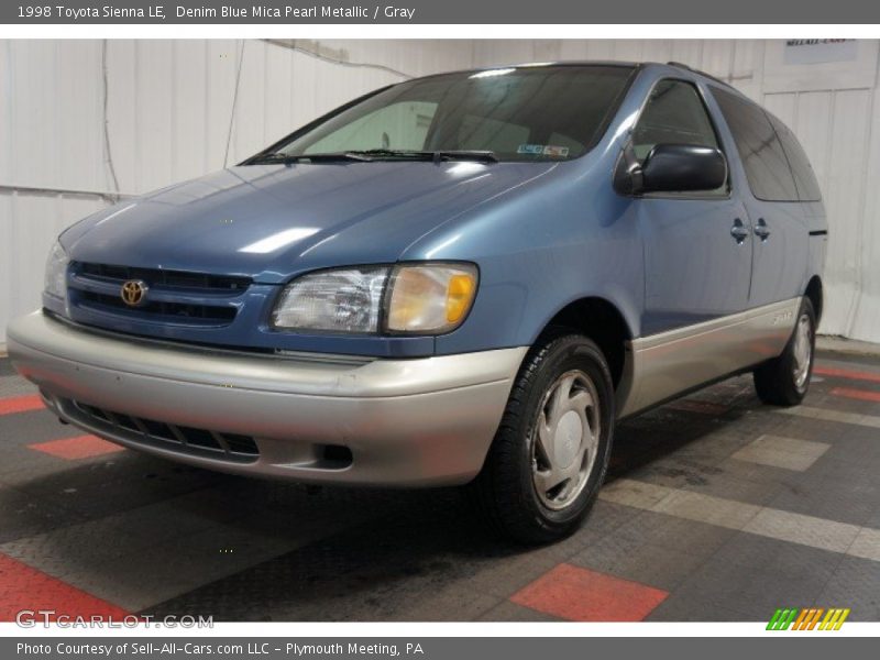 Denim Blue Mica Pearl Metallic / Gray 1998 Toyota Sienna LE