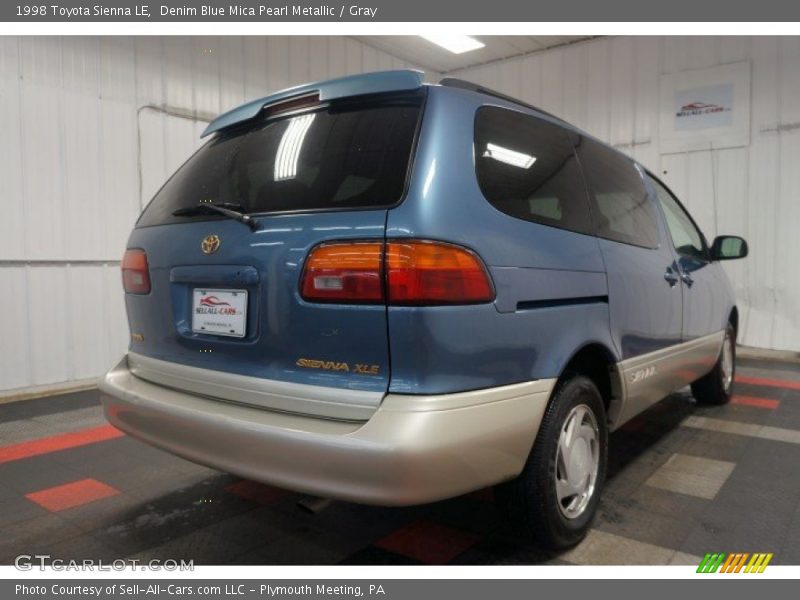 Denim Blue Mica Pearl Metallic / Gray 1998 Toyota Sienna LE