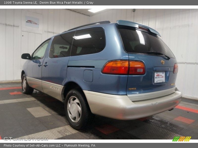 Denim Blue Mica Pearl Metallic / Gray 1998 Toyota Sienna LE
