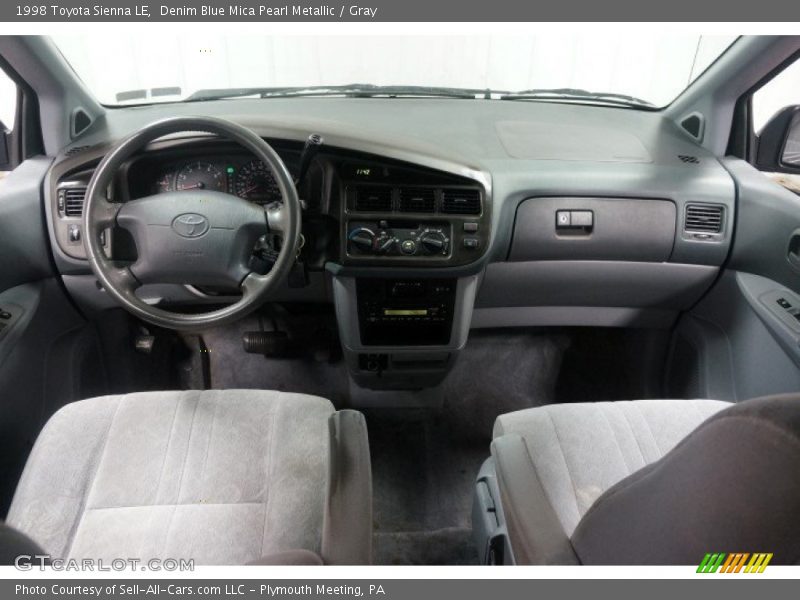Denim Blue Mica Pearl Metallic / Gray 1998 Toyota Sienna LE