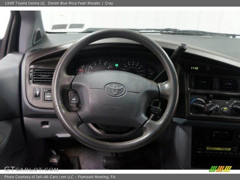 Denim Blue Mica Pearl Metallic / Gray 1998 Toyota Sienna LE